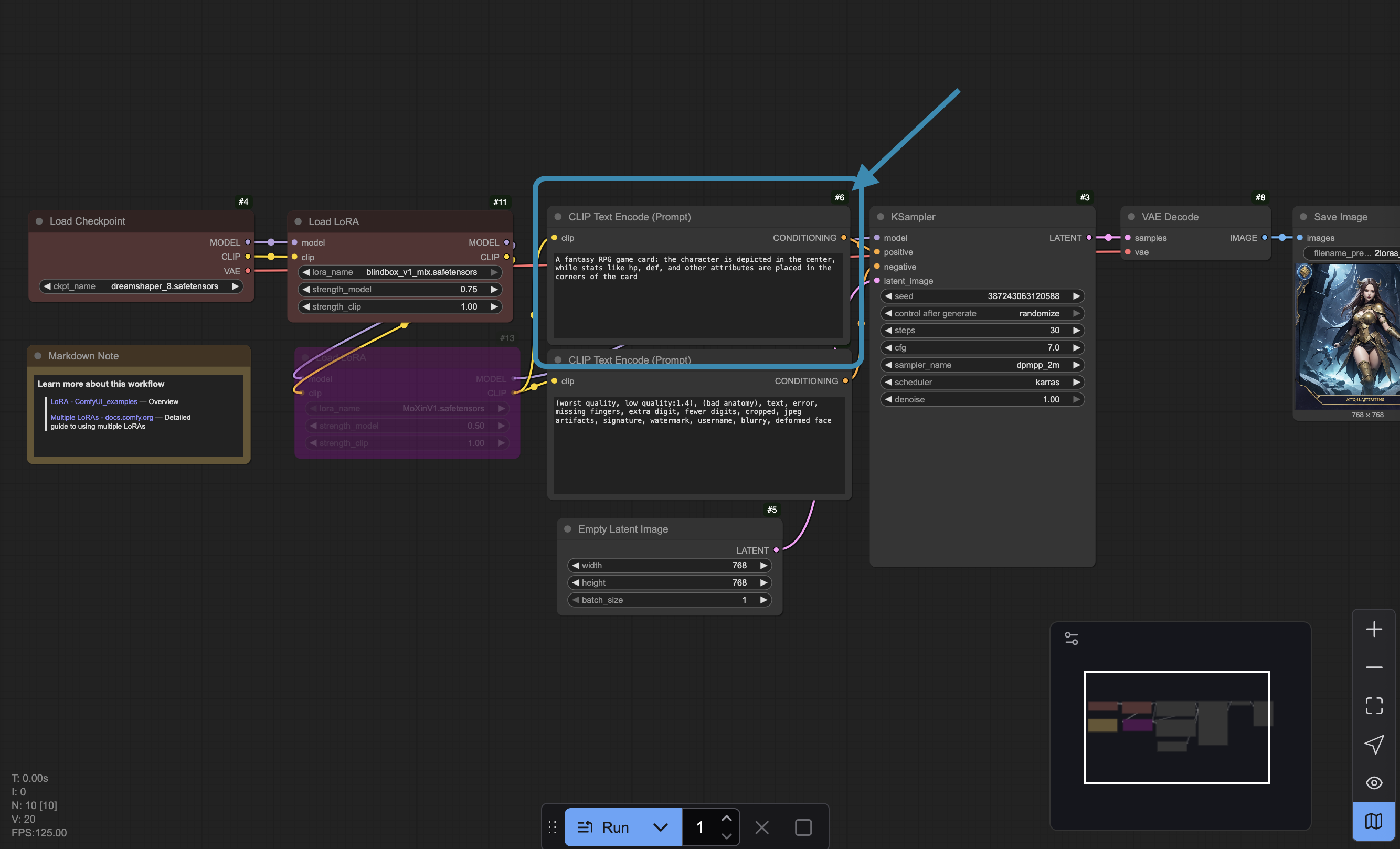 ComfyUI Export Workflow Positive Prompt Node
