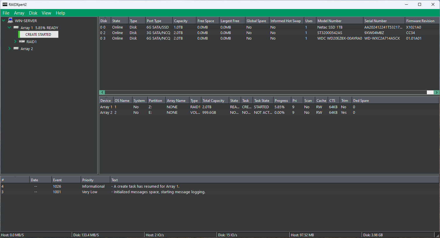 AMD RAIDXpert2 utility